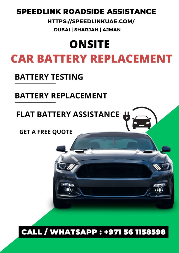 Onsite Car Battery Replacement Dubai